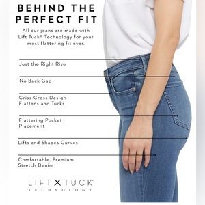 NYDJ Bermuda denim shorts. Size 18 W. 11 inseam. New with tags. brand nydj.com